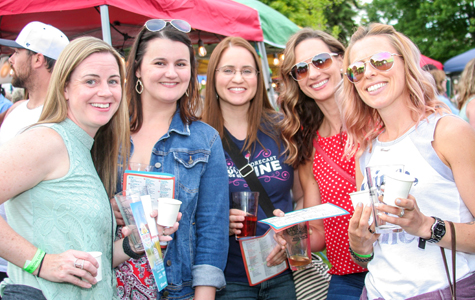 People at Bourbon, Brews 'N BBQ - a wine, beer and bourbon tasting event in Waterfront Park, Algonac, MI